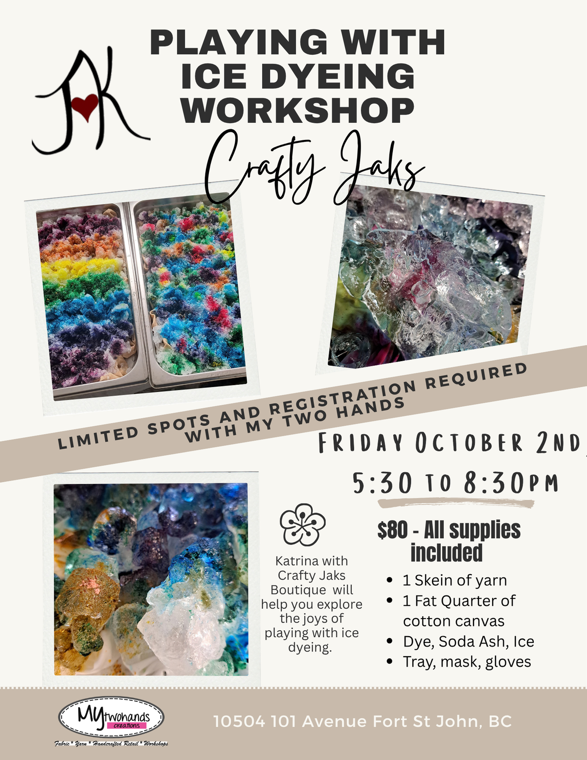 Playing with Ice Dyeing