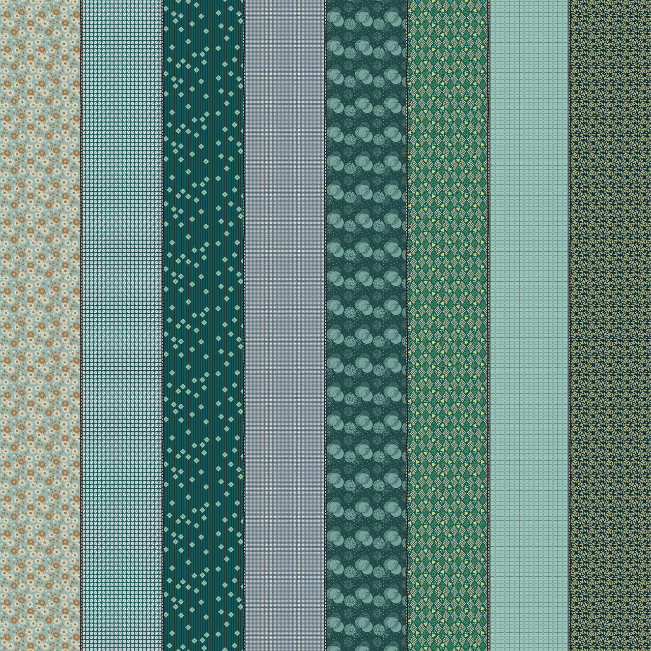 Gathered Lollies Precuts TRENTHAM Colourway- PREORDER