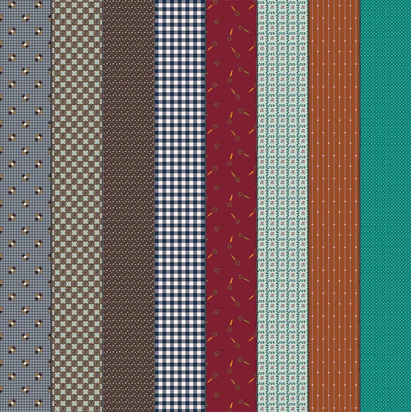 Gathered Lollies Precuts TRENTHAM Colourway- PREORDER